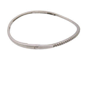 美品 K18WG ダイヤ0.56ct ブレスレット ホワイトゴールド/ダイヤモンド 750 ジュエリー 0034【中古】 メンズ レディース