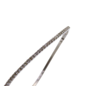 美品 K18WG ダイヤ0.56ct ブレスレット ホワイトゴールド/ダイヤモンド 750 ジュエリー 0034【中古】 メンズ レディース