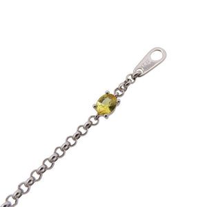 美品 カラーサファイア3.25ct ダイヤ0.77ct K18WG ブレスレットホワイトゴールド/サファイア/ダイヤモンド マルチカラー ジュエリー 0035【中古】 レディース