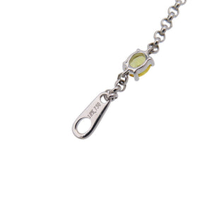 美品 カラーサファイア3.25ct ダイヤ0.77ct K18WG ブレスレットホワイトゴールド/サファイア/ダイヤモンド マルチカラー ジュエリー 0035【中古】 レディース