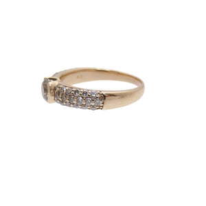 K18PG ダイヤ1.00ct リング 指輪 ピンクゴールド/ブラウンダイヤモンド 12号 ジュエリー0036【中古】 レディース
