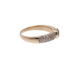 K18PG ダイヤ1.00ct リング 指輪 ピンクゴールド/ブラウンダイヤモンド 12号 ジュエリー0036【中古】 レディース