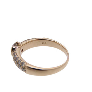K18PG ダイヤ1.00ct リング 指輪 ピンクゴールド/ブラウンダイヤモンド 12号 ジュエリー0036【中古】 レディース