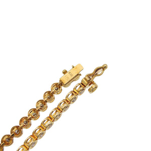 新品同様 ダイヤ1.00ct テニス ブレスレット ブレスレット K18イエローゴールド/ダイヤモンド ゴールド 0042【中古】 レディース