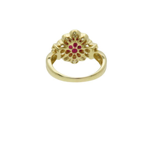 美品 ルビー1.78ct ダイヤ1.16ct K18YG リング 指輪 イエローゴールド/ルビー/ダイヤモンド 11号 ジュエリー 0043【中古】レディース