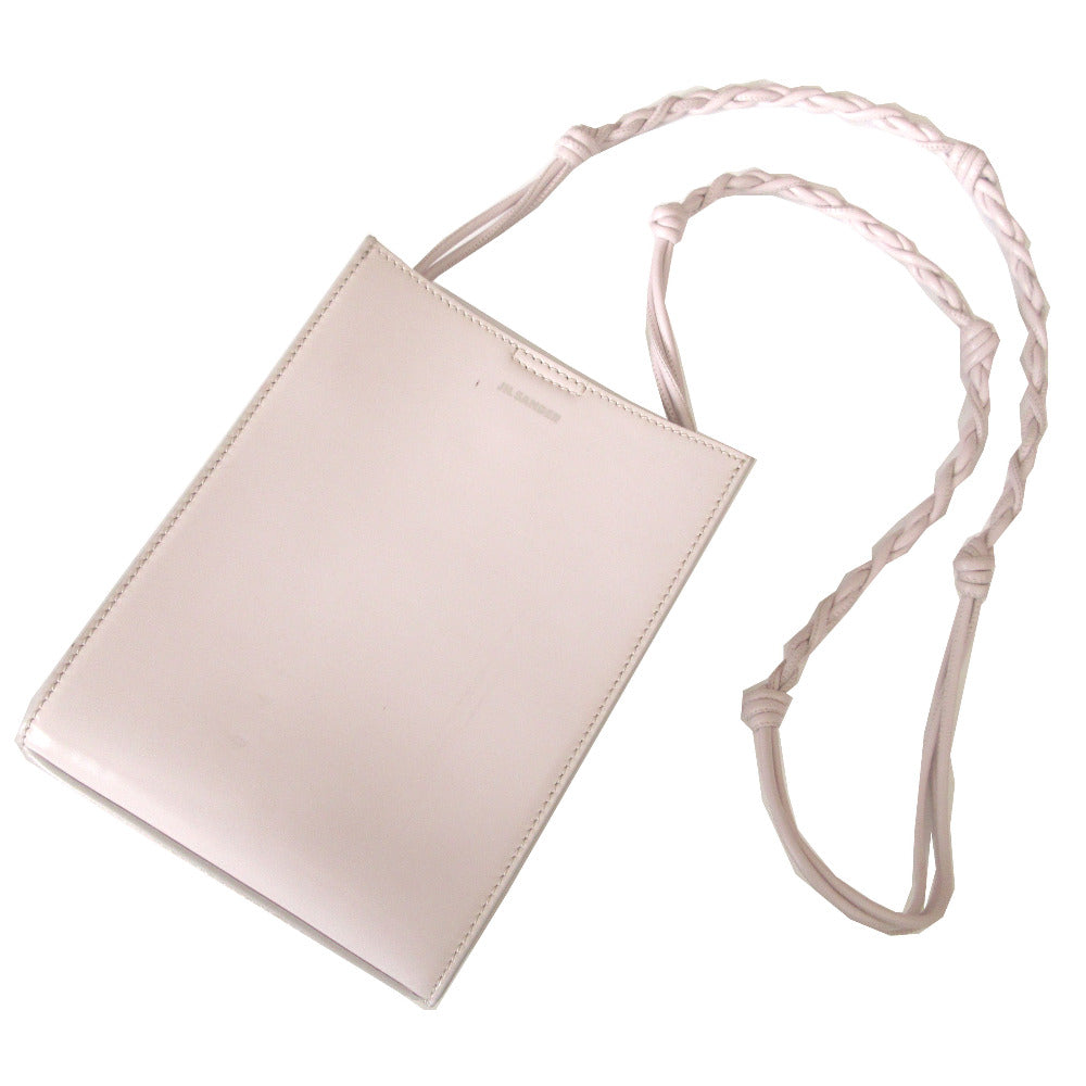 ジルサンダー タングル スモール パテントレザー 薄いパープル 紫 ショルダーバッグ 0052【中古】JIL SANDER