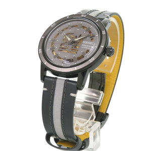 新品同様 セイコー プレザージュ 所ジョージ 世田谷ベース コラボ 限定モデル SARY259 4R72-00D0 グレー SS レザー 自動巻き 腕時計 0092【中古】SEIKO