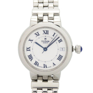美品 チューダー クレア ドゥ ローズ M35800-0001 SS シルバー ブルー 自動巻き 腕時計 0099【中古】Tudor