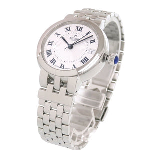 美品 チューダー クレア ドゥ ローズ M35800-0001 SS シルバー ブルー 自動巻き 腕時計 0099【中古】Tudor