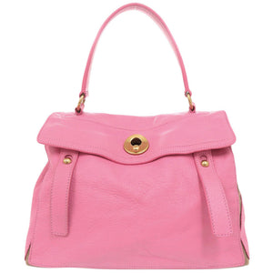 イヴ サンローラン ミューズトゥ 229680 レザー ピンク ハンドバッグ 0152【中古】YVES SAINT LAURENT
