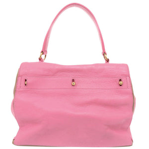 イヴ サンローラン ミューズトゥ 229680 レザー ピンク ハンドバッグ 0152【中古】YVES SAINT LAURENT