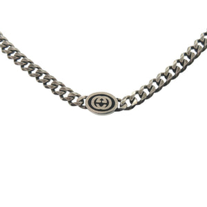 グッチ インターロッキングG 925 ネックレス シルバー925 シルバー 0290【中古】GUCCI メンズ