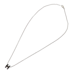 新品同様 エルメス ポップアッシュ ミニ ブラック シルバー金具 ネックレス アクセサリー 0292 【中古】 HERMES