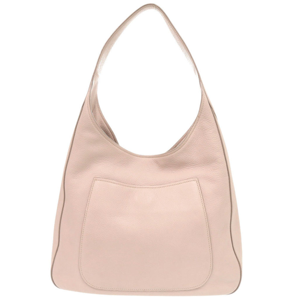 プラダ ロゴ 1BC013 レザー ピンク ワンショルダー ショルダーバッグ 0310【中古】PRADA