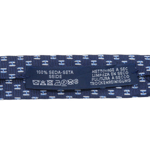 新品同様 エルメス H フランボワイヤン ウェブ シルク ネイビー ネクタイ 0324【中古】HERMES メンズ