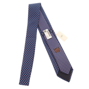 未使用品 エルメス ツイルビー Hメドール シルク ブルー ネクタイ 0324【中古】HERMES メンズ