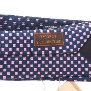 未使用品 エルメス ツイルビー Hメドール シルク ブルー ネクタイ 0324【中古】HERMES メンズ