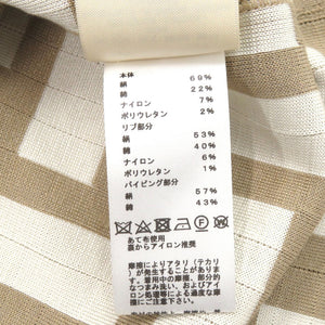 未使用 エルメス モザイク サイズ38 シルク コットン ベージュ ノースリーブ ニット ワンピース 0327【中古】HERMES