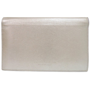 ラルフローレン チェーンウォレット レザー シルバー チェーンショルダーバッグ 0380【中古】RALPH LAUREN