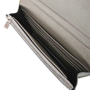 ラルフローレン チェーンウォレット レザー シルバー チェーンショルダーバッグ 0380【中古】RALPH LAUREN