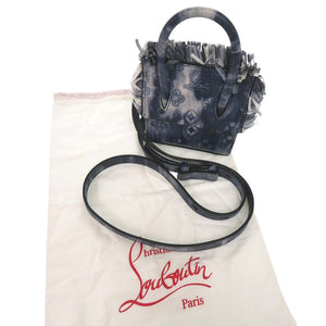 新品同様 クリスチャン ルブタン 2WAY ミニバッグ パロマナノ レザー ネイビー ショルダーバッグ 0932 【中古】 Christian Louboutin