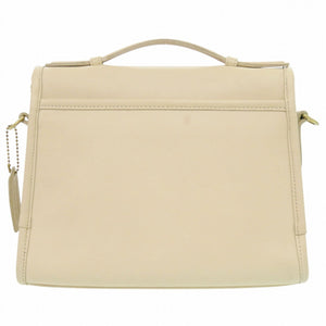 コーチ 2WAY レザー アイボリー ハンドバッグ 0396【中古】COACH
