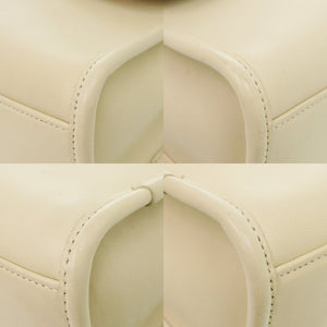 コーチ 2WAY レザー アイボリー ハンドバッグ 0396【中古】COACH