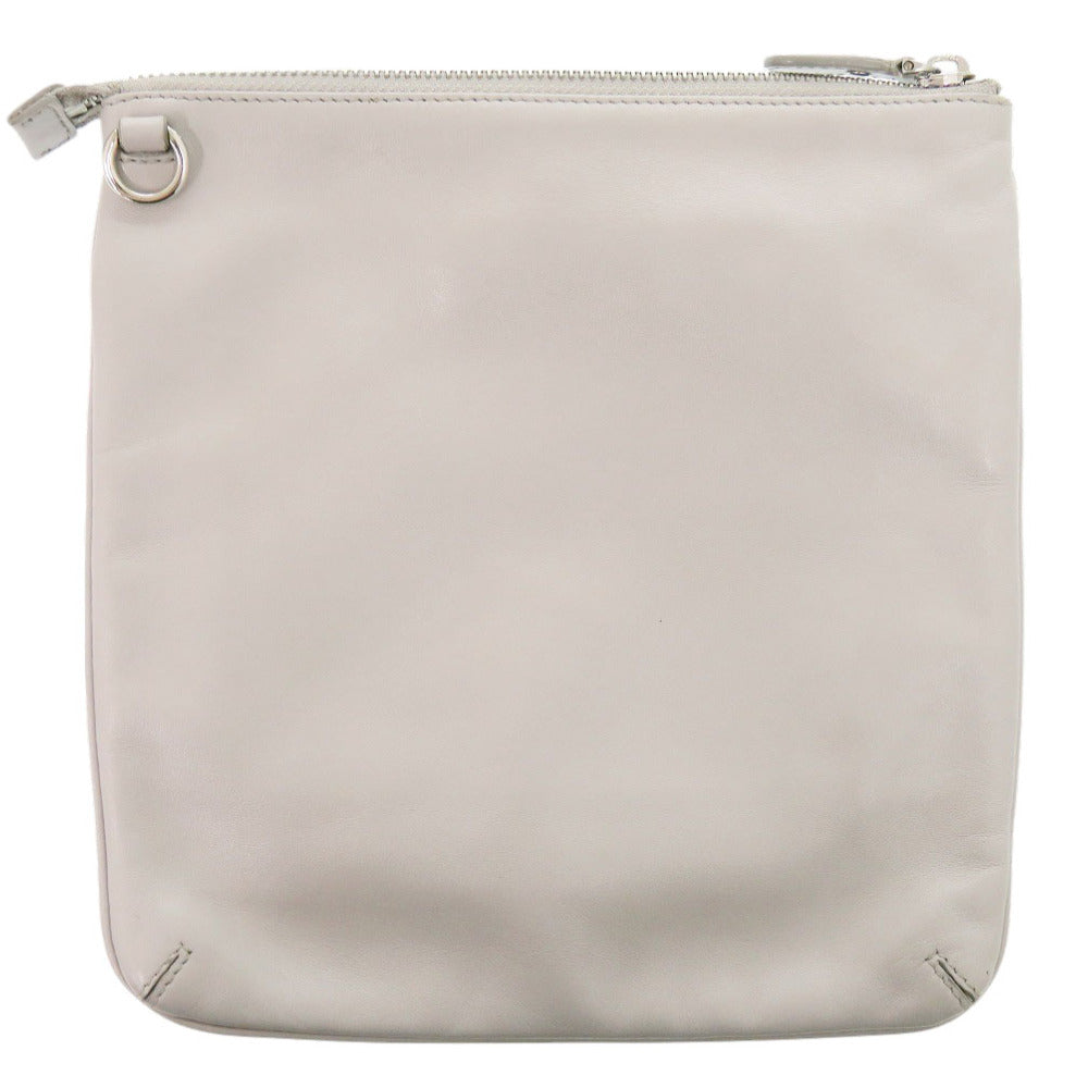 サルヴァトーレフェラガモ レザー グレー ショルダーバッグ 0397【中古】Salvatore Ferragamo