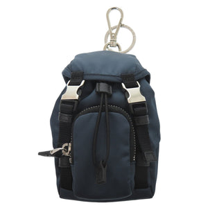 美品 プラダ
 キーホルダー バックパック キーホルダー
 ナイロン/ナイロン ネイビー 0419
【中古】PRADA レディース