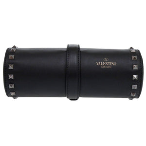 美品 ヴァレンティノ ガラヴァーニ ロックスタッズ ジュエリーケース レザー ブラック 黒 0420【中古】Valentino Garavani