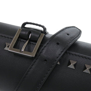 美品 ヴァレンティノ ガラヴァーニ ロックスタッズ ジュエリーケース レザー ブラック 黒 0420【中古】Valentino Garavani