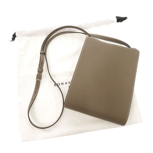 新品同様 ボナベンチュラ リアバッグ レザー エトープ ショルダーバッグ 0423【中古】BONAVENTURA