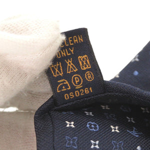 新品同様 ルイ ヴィトン モノグラム グラディエント ドッツ M76844 シルク ネイビー ネクタイ LV 0428【中古】LOUIS VUITTON メンズ