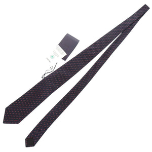 未使用品 プラダ
 マイクロドット UCR77 ネクタイ
 シルク ネイビー 0430
【中古】PRADA メンズ