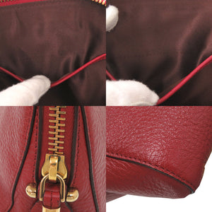 美品 トッズ SELLA セラ レザー レッド 2WAY ハンドバッグ ショルダーバッグ 赤 0444【中古】TOD’S