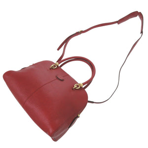 美品 トッズ SELLA セラ レザー レッド 2WAY ハンドバッグ ショルダーバッグ 赤 0444【中古】TOD’S