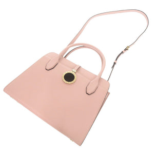 新品同様 ブルガリ アルバ レザー ピンク 2WAY ハンドバッグ ショルダーバッグ トートバッグ 0477【中古】BVLGARI