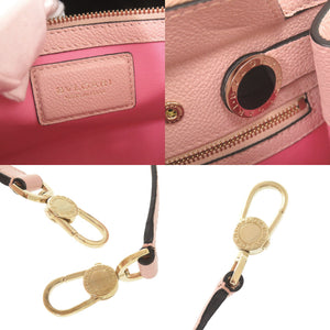 新品同様 ブルガリ アルバ レザー ピンク 2WAY ハンドバッグ ショルダーバッグ トートバッグ 0477【中古】BVLGARI
