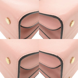新品同様 ブルガリ アルバ レザー ピンク 2WAY ハンドバッグ ショルダーバッグ トートバッグ 0477【中古】BVLGARI