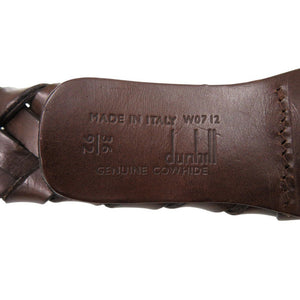 美品 ダンヒル レザー ブラウン ベルト 茶 0488【中古】Dunhill メンズ