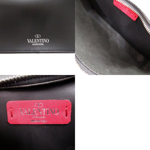 新品同様 ヴァレンティノ ガラヴァーニ VLTN WY2B071WJW レザー ブラック ボディバッグ バッグ 黒 0508 【中古】 Valentino Garavani