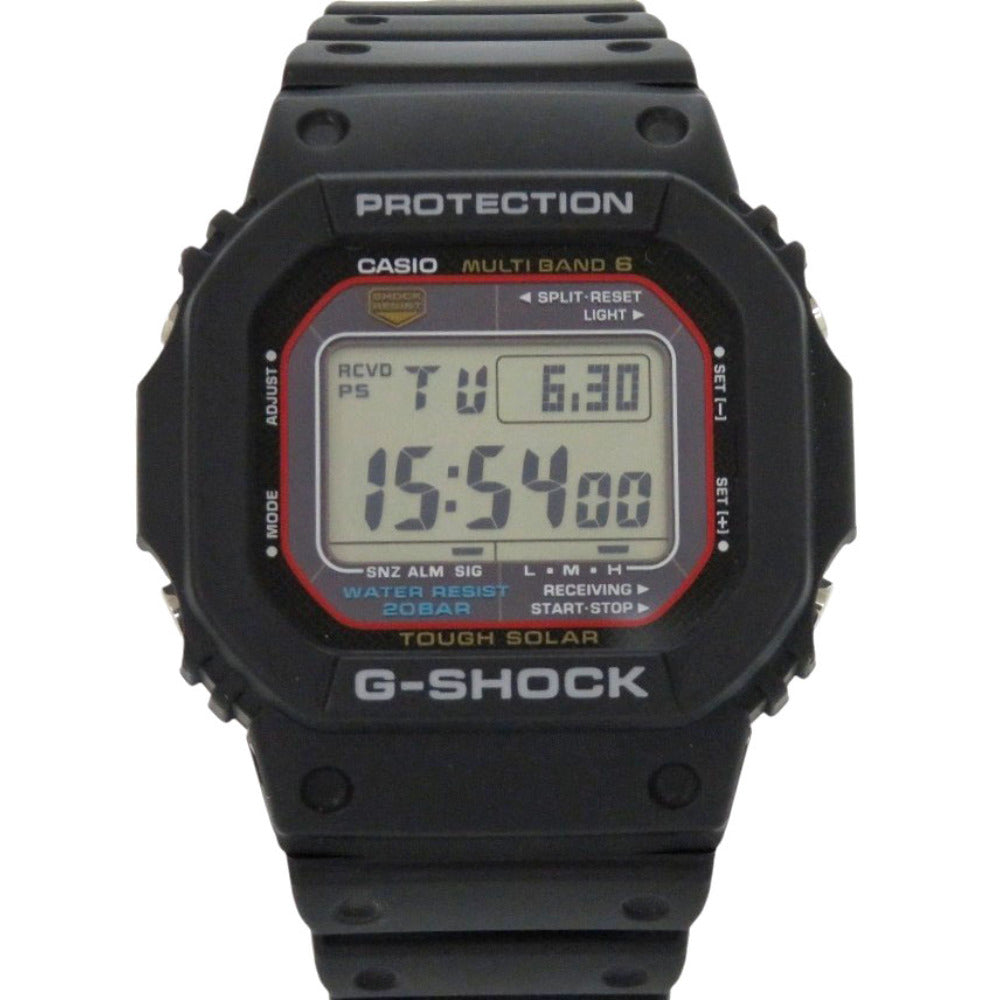 美品 カシオ G-SHOCK GW-M5610U-1JF 樹脂 ブラック タフソーラー デジタル 腕時計 黒 Gショック 0535【中古】CASIO
