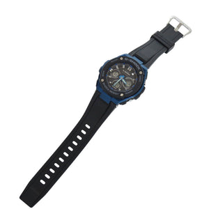 未使用 カシオ G-SHOCK GST-W300G-1A2JF SS 樹脂 ブラック ブルー タフソーラー 腕時計 黒文字盤 0536【中古】CASIO