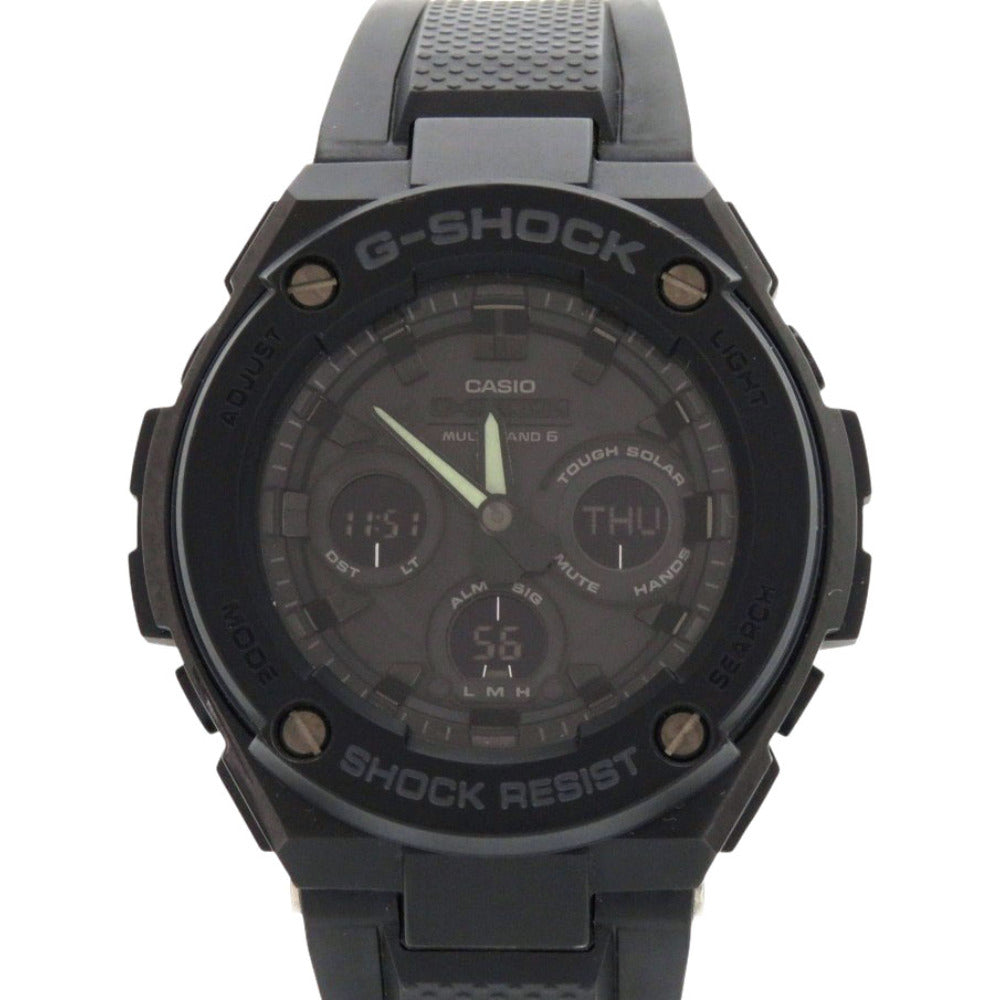 新品同様 カシオ G-SHOCK GST-W300G-1A1JF SS 樹脂 ブラック タフソーラー 腕時計 黒 Gショック 0537【中古】CASIO