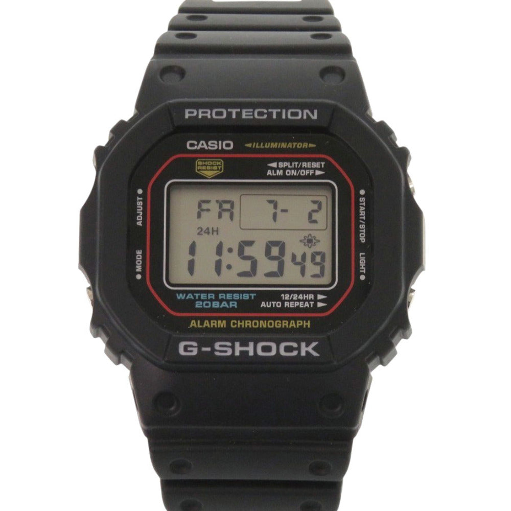 未使用 カシオ G-SHOCK DW-5600RL-1JF 樹脂 ブラック クオーツ デジタル 腕時計 黒 Gショック 0540【中古】CASIO