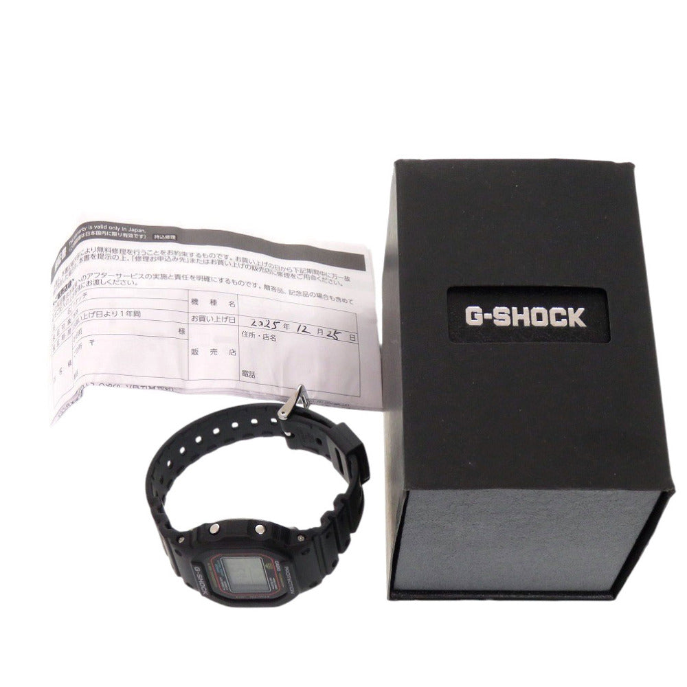 未使用 カシオ G-SHOCK DW-5600RL-1JF 樹脂 ブラック クオーツ デジタル 腕時計 黒 Gショック 0540【中古】CASIO