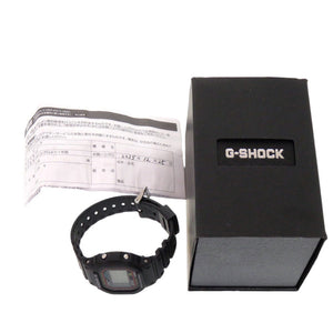 未使用 カシオ G-SHOCK DW-5600RL-1JF 樹脂 ブラック クオーツ デジタル 腕時計 黒 Gショック 0540【中古】CASIO