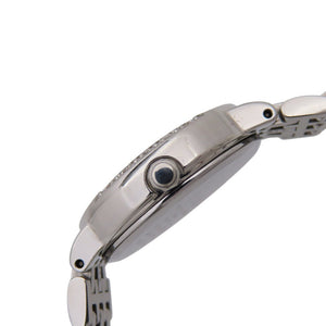 セイコー エクセリーヌ ダイヤベゼル V117-0AV0 ソーラー 腕時計 SS/ダイヤモンド ホワイト 0545【中古】SEIKO レディース