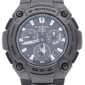 カシオ G-SHOCK MR-G ソーラー電波 MRG-7500BJ-1AJF 腕時計 チタン ブラック 黒文字盤 0547【中古】CASIO メンズ