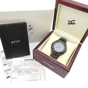 カシオ G-SHOCK MR-G ソーラー電波 MRG-7500BJ-1AJF 腕時計 チタン ブラック 黒文字盤 0547【中古】CASIO メンズ